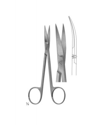 Standard operating Scissor Curved 130mm Sharp/Sharp